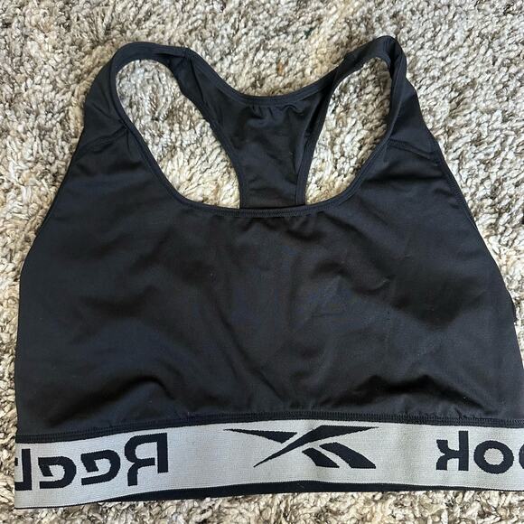 Reebok Black Sports Bra XL Extra Large - Picture 3 of 8